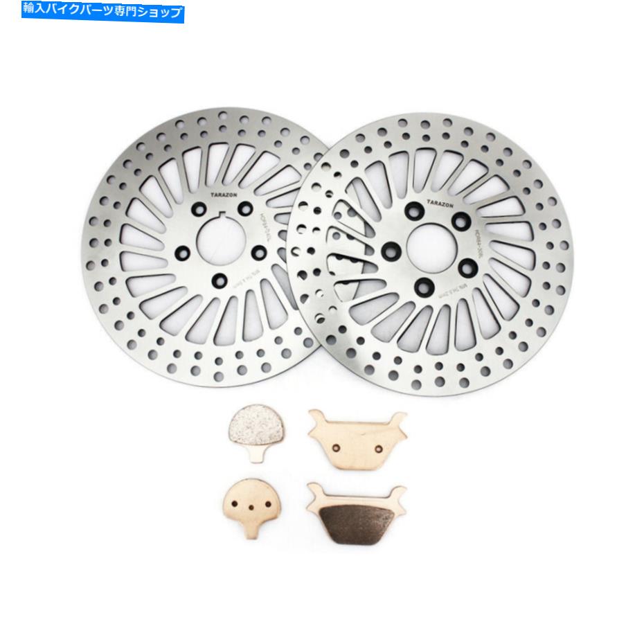 front brake rotor 11.5 "前部後部ブレーキディスクローター+パッド用Pads for Sportster XLH 883 1100 1200 87-99 11.5" Front Rear Brake Disc Rotor + Pads for Sportster XLH 883 1100 1200 87-99【並行輸入品】|Us Custom Parts Shop USDM