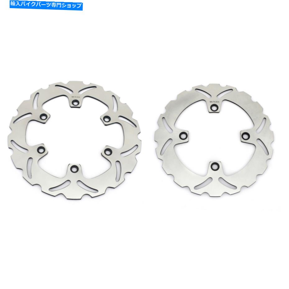 front brake rotor ホンダCB500 97-03 XRV650アフリカのためのフロントリアブレーキディスクローター1988 1988 Front Rear Brake Discs Rotors For Honda CB500 97-03 XRV650 AFRICA TWIN 1988 1989【並行輸入品】|Us Custom Parts Shop USDM