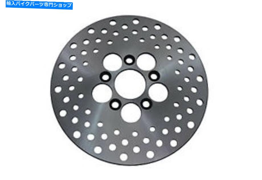front brake rotor 10の穿孔前面またはリアブレーキディスクフィットハーレー - ダビッドソン 10 Drilled Front or Rear Brake Disc fits Harley-Davidson【並行輸入品】