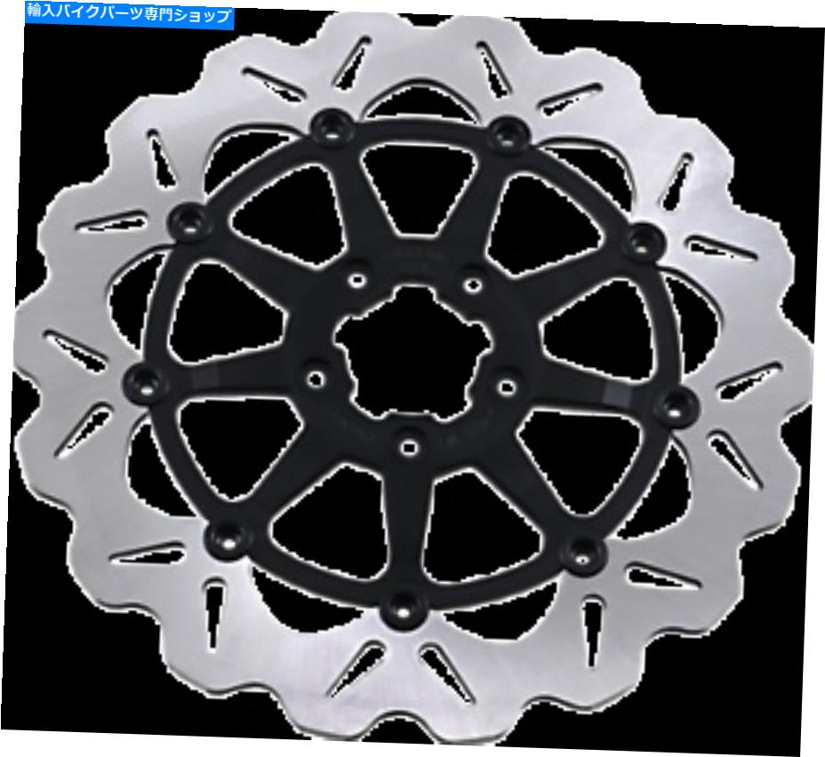 front brake rotor Galferの特大ウェーブフロントブレーキローターDF680CWSS-B Galfer Oversize Wave Front Brake Rotors DF680CWSS-B【並行輸入品】
