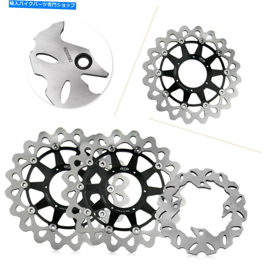 front brake rotor オートバイのフロントリアブレーキディスクローターキットフィットホンダ2006 2007 CBR1000RR Motorcycle Front Rear Brake Disc Rotors Kit Fit for Honda 2006 2007 CBR1000RR【並行輸入品】