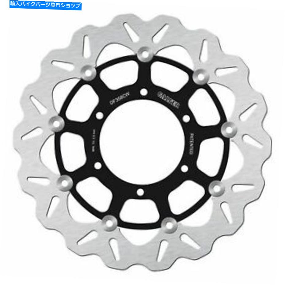 front brake rotor アルミニウムキャリアDF070CWが付いているGalferフルフローティングSSフロントディスク波ローター Galfer Full Floating SS Front Disc Wave Rotor with Aluminum Carrier DF070CW【並行輸入品】