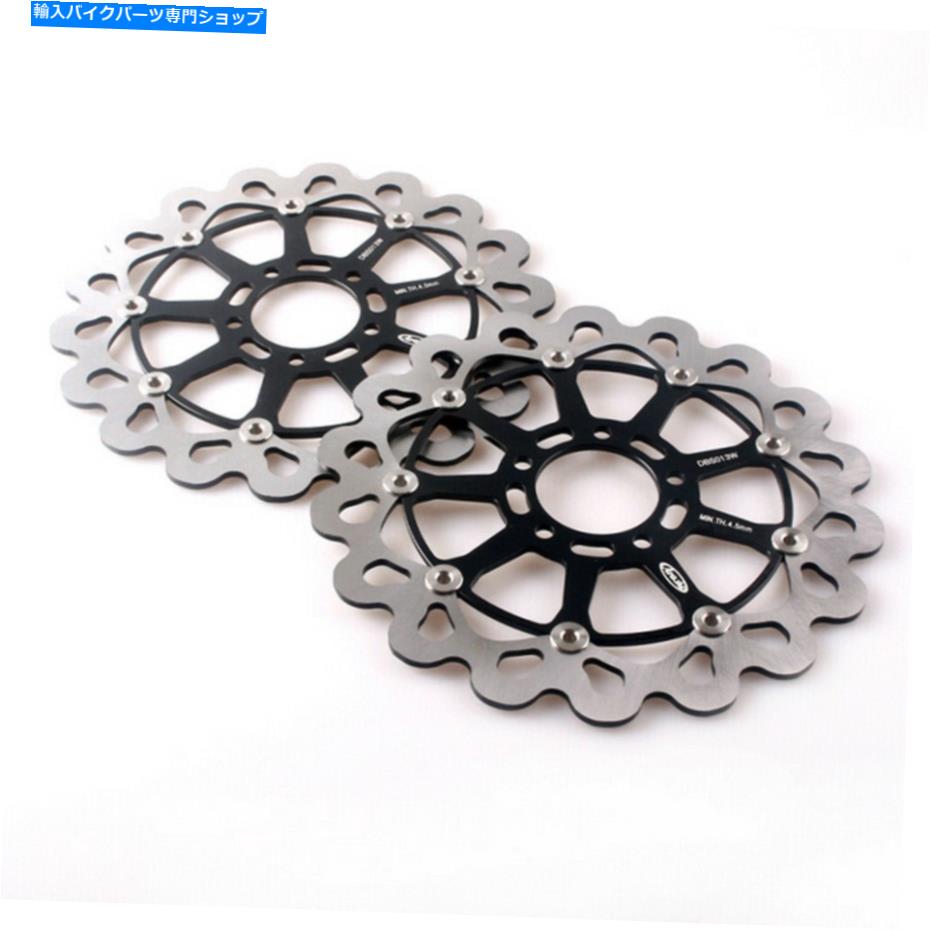 front brake rotor ペアフロントリアブレーキディスクローターフィットスズキTLR1000 98-03＆GSXR600 1997-2003 Pair Front Rear Brake Discs Rotors Fit Suzuki TLR1000 98-03 & GSXR600 1997-2003【並行輸入品】