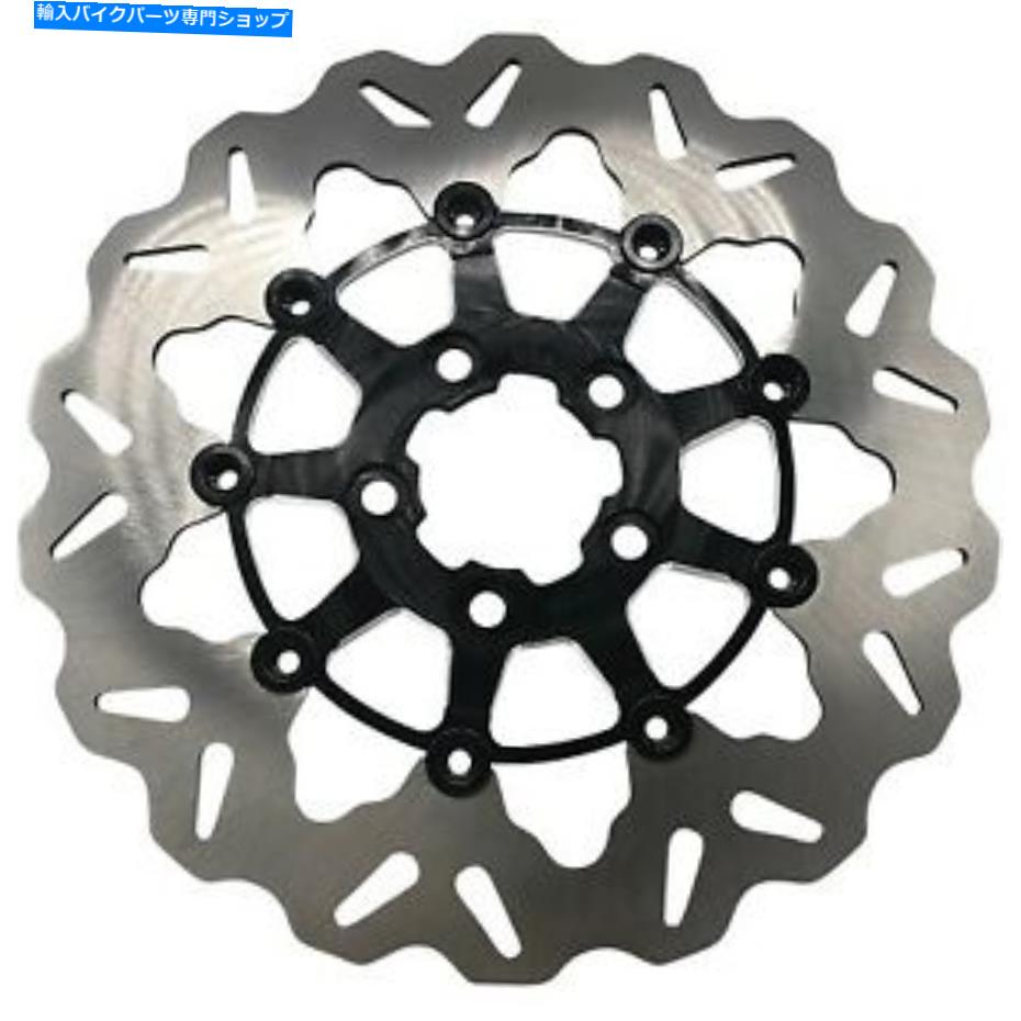 front brake rotor Galfer DF681CW-Cフローティングウェーブ420ステンレスブレーキローターH-Dビッグツイン＆XL 00-17 Galfer DF681CW-C Floating Wave 420 Stainless Brake Rotor H-D Big Twin & XL 00-17【並行輸入品】