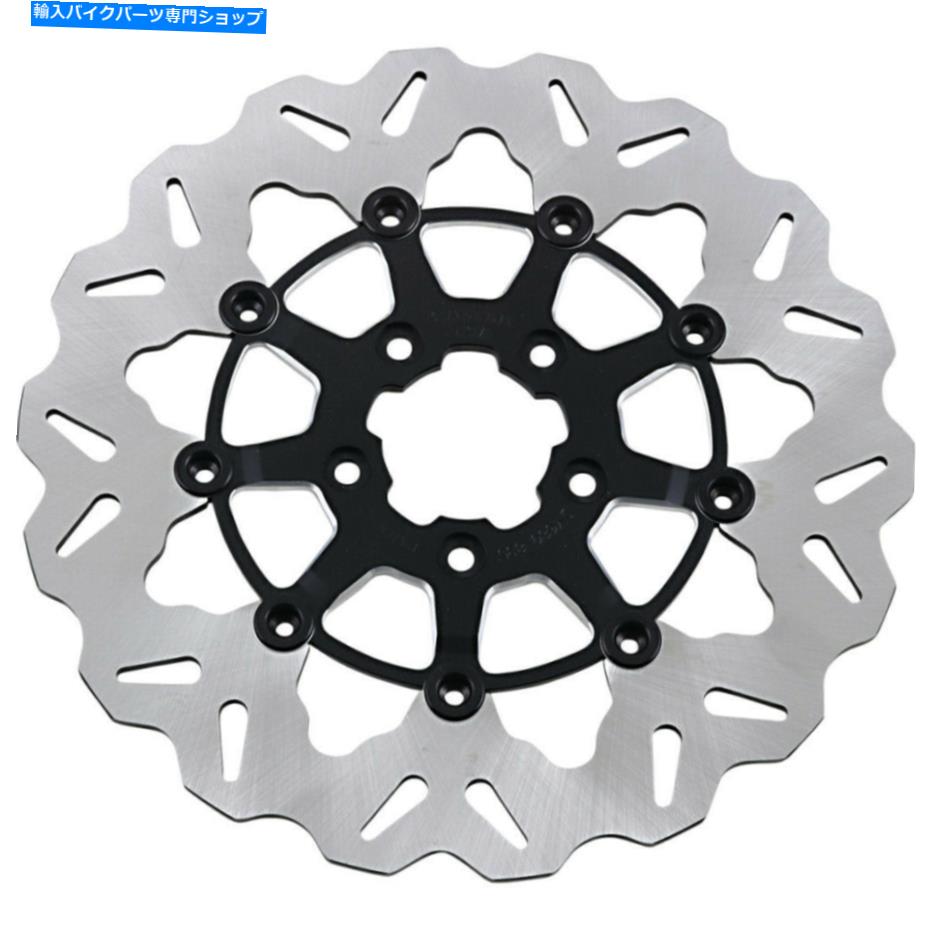 front brake rotor Galfer Waveブレーキローター - ブラックキャリア - フロント| DF835CW-C. Galfer Wave Brake Rotor - Black Carrier - Front | DF835CW-C【並行輸入品】