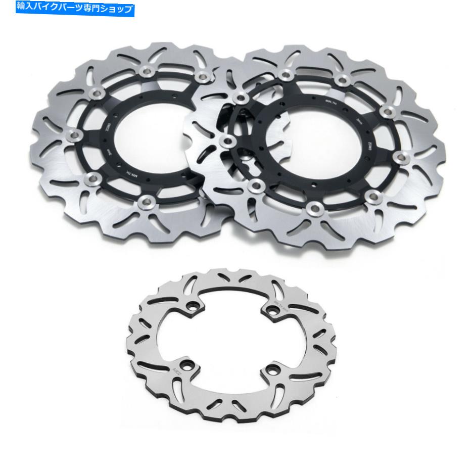 front brake rotor ホンダX-ADV 750CC 2017 2018 2019 2019 2019 2019 2019 2019 2020 2021のための3つのフロントリアブレーキディスクローター 3 Front Rear Brake Discs Rotors for Honda X-ADV 750cc 2017 2018 2019 2020 2021【並行輸入品】
