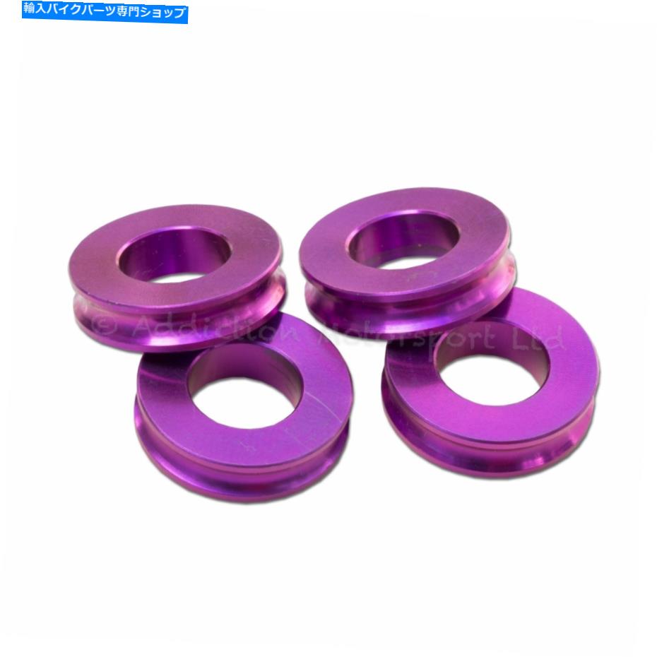 Brake Caliper 5mm紫色のチタンスペーサーDucati Monster 1200s、1200rラジアルブレーキキャリパー 5mm Purple Titanium Spacers Ducati Monster 1200S, 1200R Radial Brake Calipers【並行輸入品】