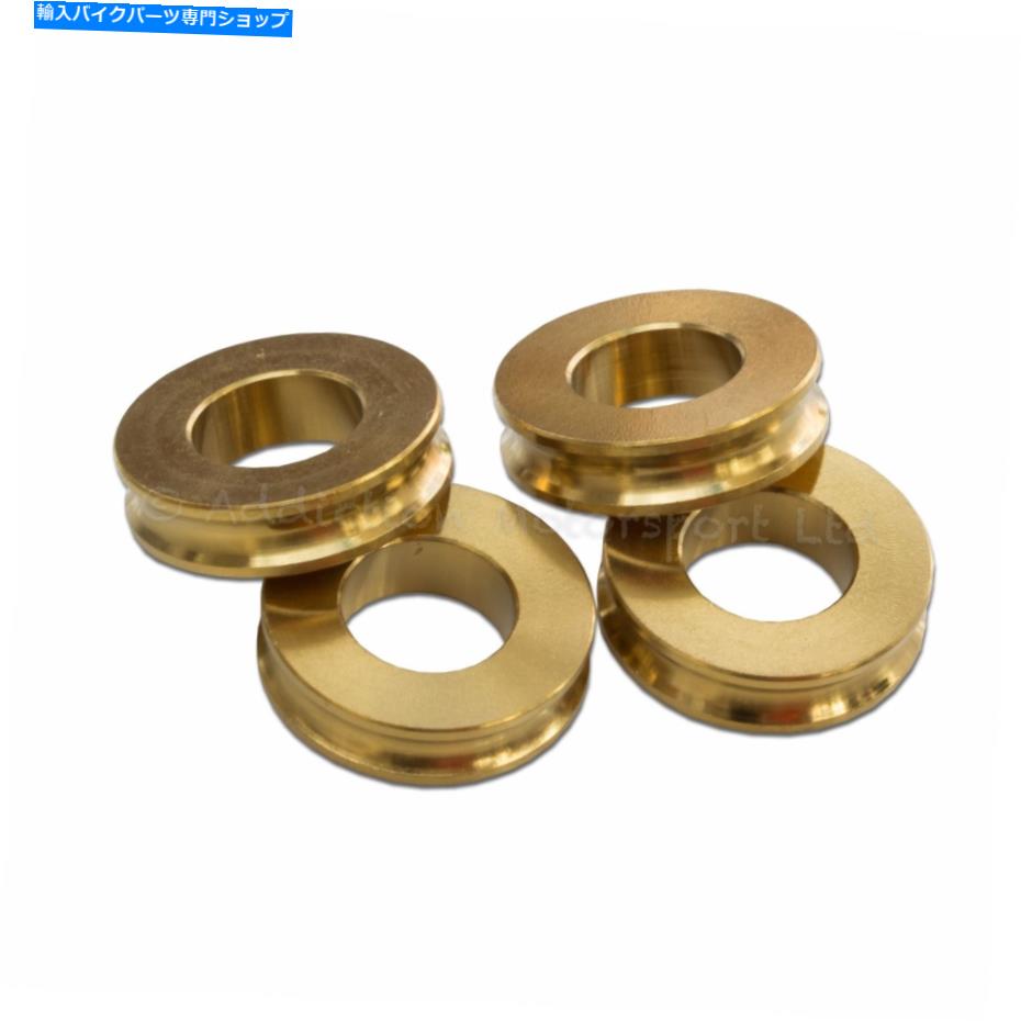 Brake Caliper ドゥカティマルチストラダV4Sラジアルブレーキキャリパー用5mmゴールドチタンスペーサー 5mm Gold Titanium Spacers for Ducati Multistrada V4S Radial Brake Calipers【並行輸入品】