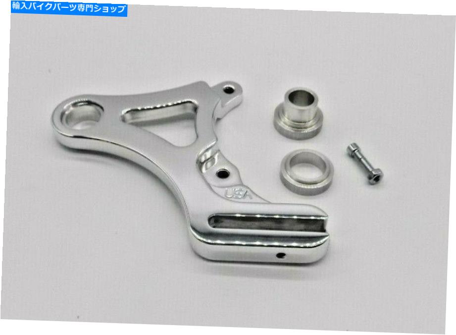 Brake Caliper アメリカ製洗浄87-99ソフトアイルFXSTリアブレーキキャリパーブラケットハーレー USA MADE POLISHED 87-99 SOFTAIL FXST REAR BRAKE CALIPER BRACKET HARLEY【並行輸入品】