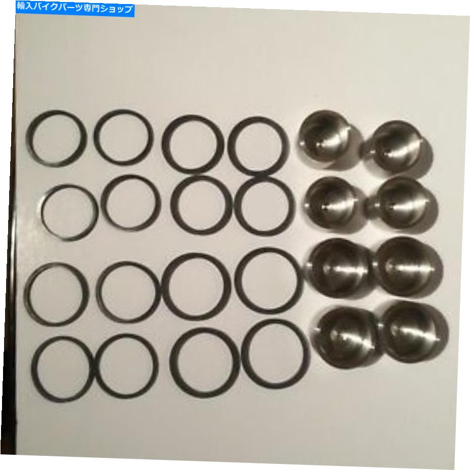 Brake Caliper ヤマハYZF-R1フロントブレーキキャリパーステンレスピストンセット2002-2003ブルースポット Yamaha YZF-R1 front brake caliper stainless piston set 2002-2003 Blue spot【並行輸入品】