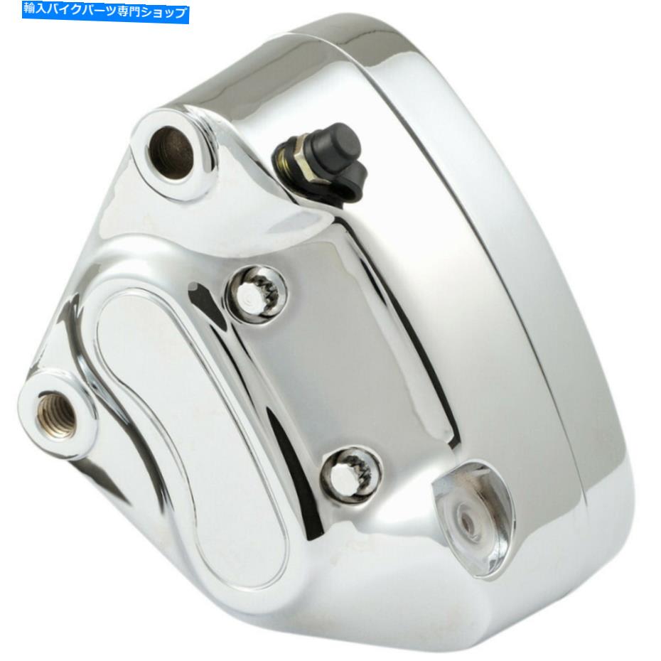 Brake Caliper ドラッグスペシャリティフロント左4ピストンブレーキキャリパー(Chrome)RPLS44046-00cp Drag Specialties Front Left 4-Piston Brake Caliper (Chrome) RPLS44046-00CP【並行輸入品】