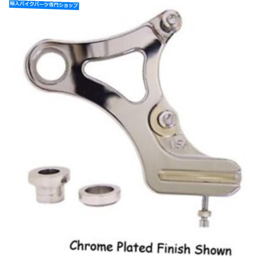 Brake Caliper 87-99ハーレーソフトアイルFXST FLST 58765の磨かれたリアブレーキキャリパーブラケット Polished Rear Brake Caliper Bracket For 87-99 Harley Softail FXST FLST 58765【並行輸入品】