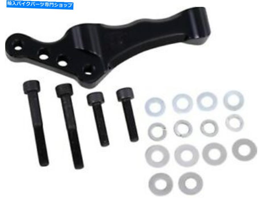 Brake Caliper スピードマーチャントブラックラジアル左ブレーキキャリパーマウント2000-17ハーレーSM-HDRBM13LB Speed Merchant Black Radial Left Brake Caliper Mount 2000-17 Harley SM-HDRBM13LB【並行輸入品】