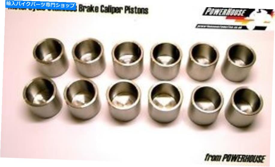 Brake Caliper スズキGSXR1100 WP GSXR1100WPフロントブレーキキャリパーステンレスピストンセット1993 93 Suzuki GSXR1100 WP GSXR1100WP front brake caliper stainless piston set 1993 93【並行輸入品】