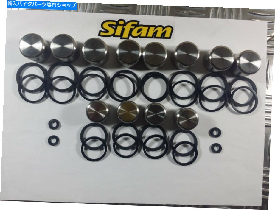 Brake Caliper スズキGSX 1300 Rハヤブサブサ1999-2004フルセットキャリパーシールとピストン Suzuki GSX 1300 R Hayabusa Busa 1999 - 2004 Full Set Caliper Seals and Pistons【並行輸入品】