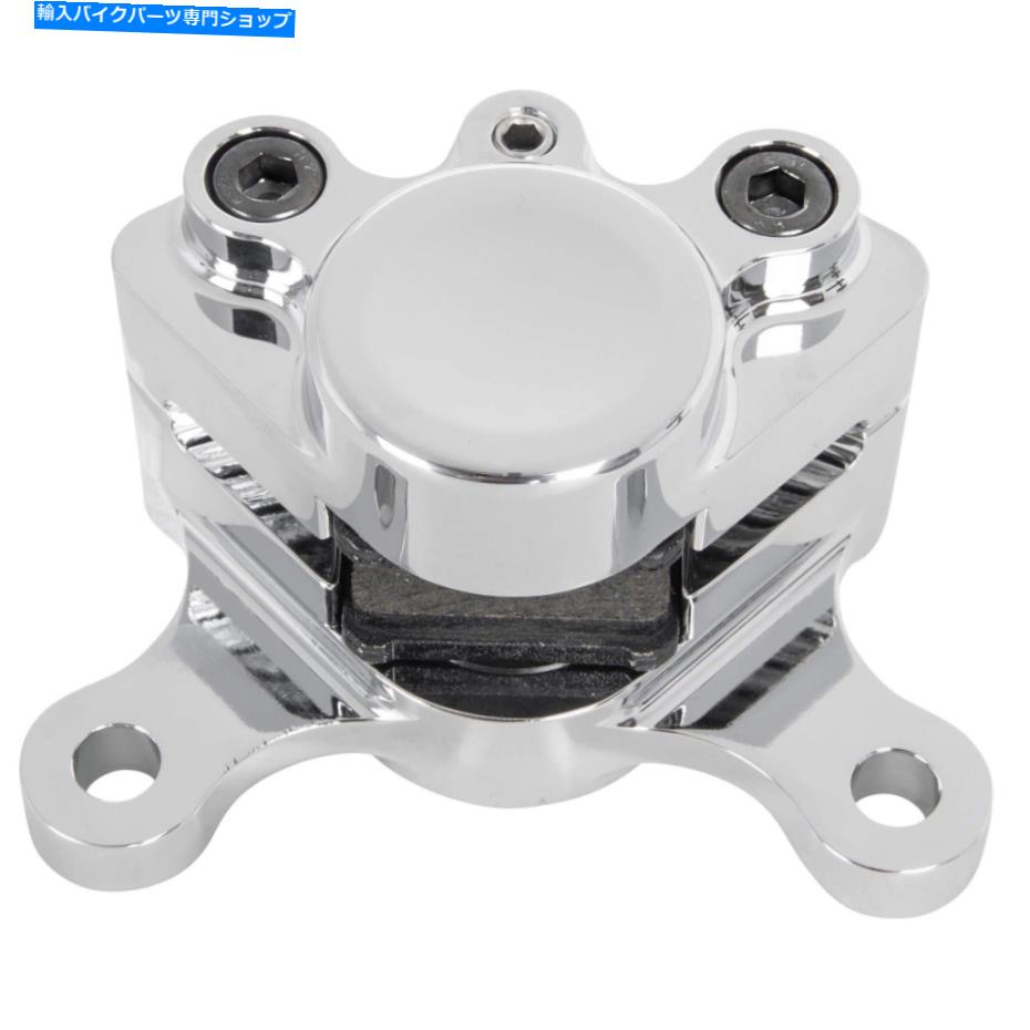 Brake Caliper ミッドウサギデュアルピストンブレーキキャリパー - ポリッシュモーターサイクルチョッパーハーレーボバー Mid-Usa Dual Piston Brake Caliper - Polished motorcycle chopper Harley bobber【並行輸入品】