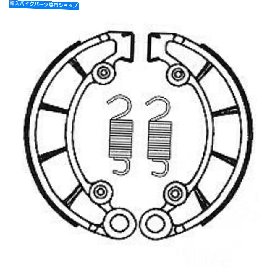 Brake Shoes ホンダCB 500 Tツイン1974-1976のスプリングTRW付きブレーキシューズ Brake Shoes With Spring TRW For Honda CB 500 T Twin 1974-1976【並行輸入品】