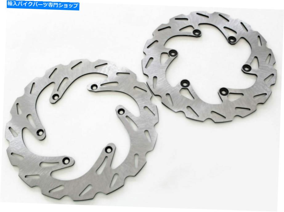 Brake Shoes ブレーキローターディスクはヤマハYZ250 2001フロントおよびリアリプティドステンレス鋼に適合します Brake Rotor Discs fits Yamaha YZ250 2001 Front and Rear RipTide Stainless Steel【並行輸入品】