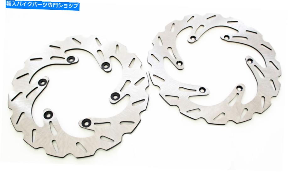 Brake Shoes ブレーキローターディスクはヤマハYZ426F 2002フロントおよびリアリプチドステンレス鋼に適合します Brake Rotor Discs fits Yamaha YZ426F 2002 Front and Rear RipTide Stainless Steel【並行輸入品】