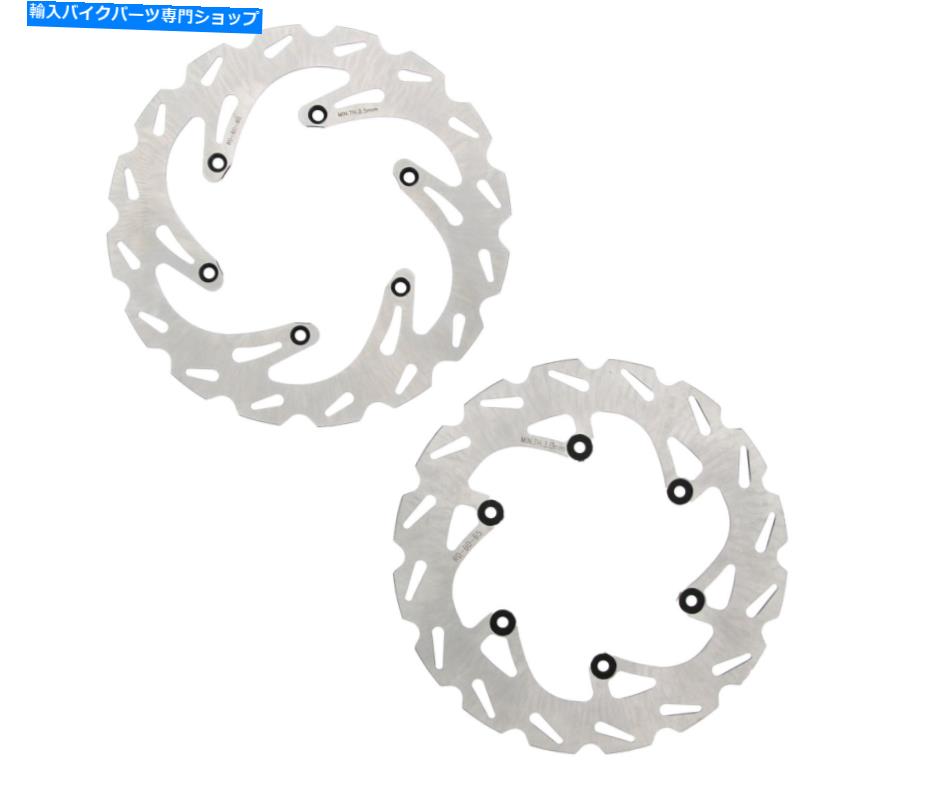 Brake Shoes ブレーキローターディスクYAMAHA YZ400F YZ400 1999フロントおよびリアリプチドステンレス鋼 Brake Rotor Discs Yamaha YZ400F YZ400 1999 Front & Rear RipTide Stainless Steel【並行輸入品】