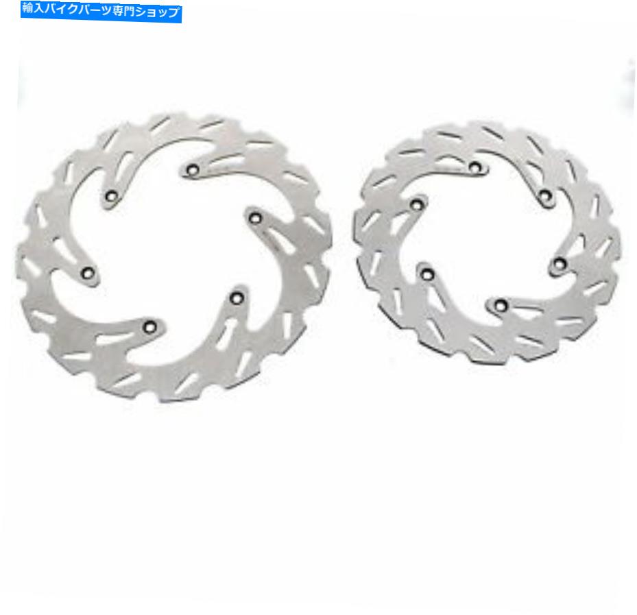 Brake Shoes KTMのブレーキローター520 EXC 2001 2002フロント＆リアリプチドブレーキディスク Brake Rotors for KTM 520 EXC 2001 2002 Front & Rear RipTide Brake Discs【並行輸入品】
