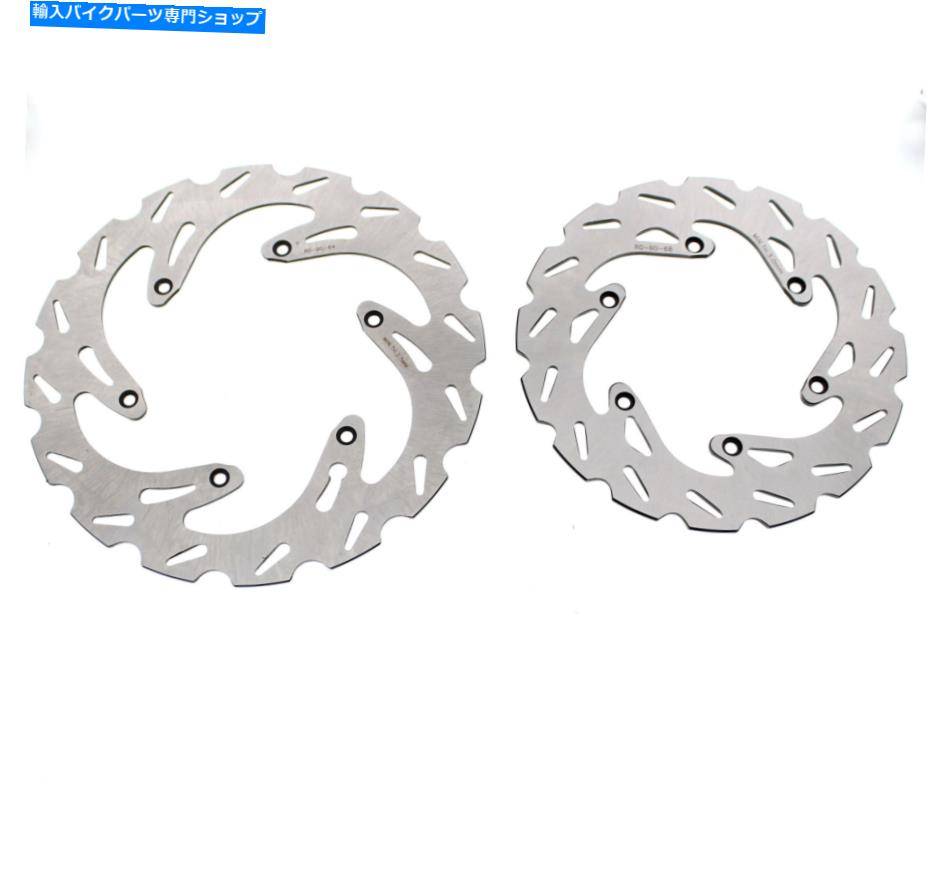 Brake Shoes ブレーキローターフィットKTM 350 XCF-W 2021レース駆動型によるフロントおよびリアリプティド Brake Rotors fit KTM 350 XCF-W 2021 Front and Rear RipTide by Race-Driven【並行輸入品】