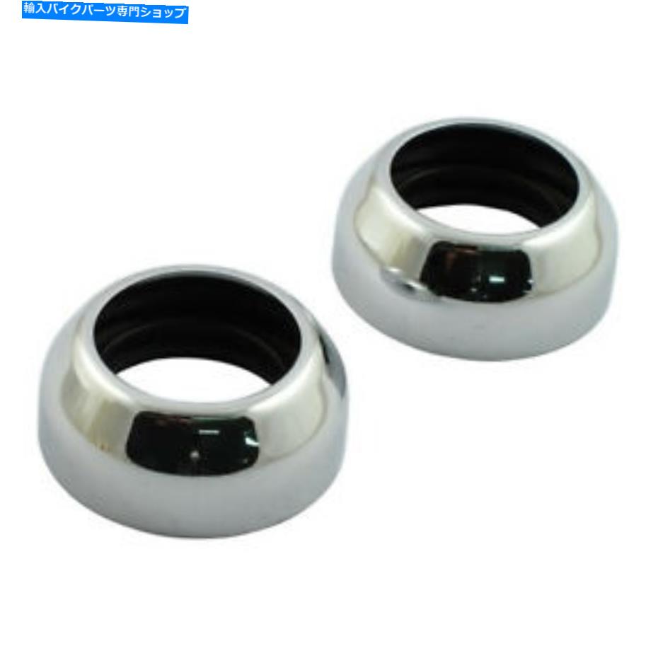 Fork Seals Harley-Davidson xl Dyna Wi 39 mm ForkチューブのChrome Fork Lowerカバー555766 Chrome fork Lower covers for Harley-Davidson XL Dyna wi 39 mm Fork Tubes 555766【並行輸入品】
