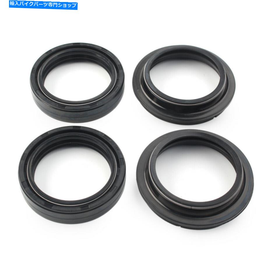 Fork Seals 1Setオートバイフロントフォークダンパーショックアブソーバーフォークダスト＆オイルシール48x60mm 1Set Motorcycle Front Fork Damper Shock Absorber Fork Dust&Oil Seals 48X60MM【並行輸入品】