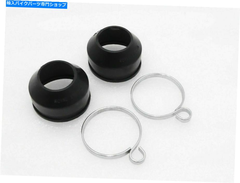 Fork Seals ロイヤルエンフィールドに適したクランプ付きの5xショートフォークゲイターダストカバー 5X SHORT FORK GAITER DUST COVER WITH CLAMP SUITABLE FOR ROYAL ENFIELD【並行輸入品】