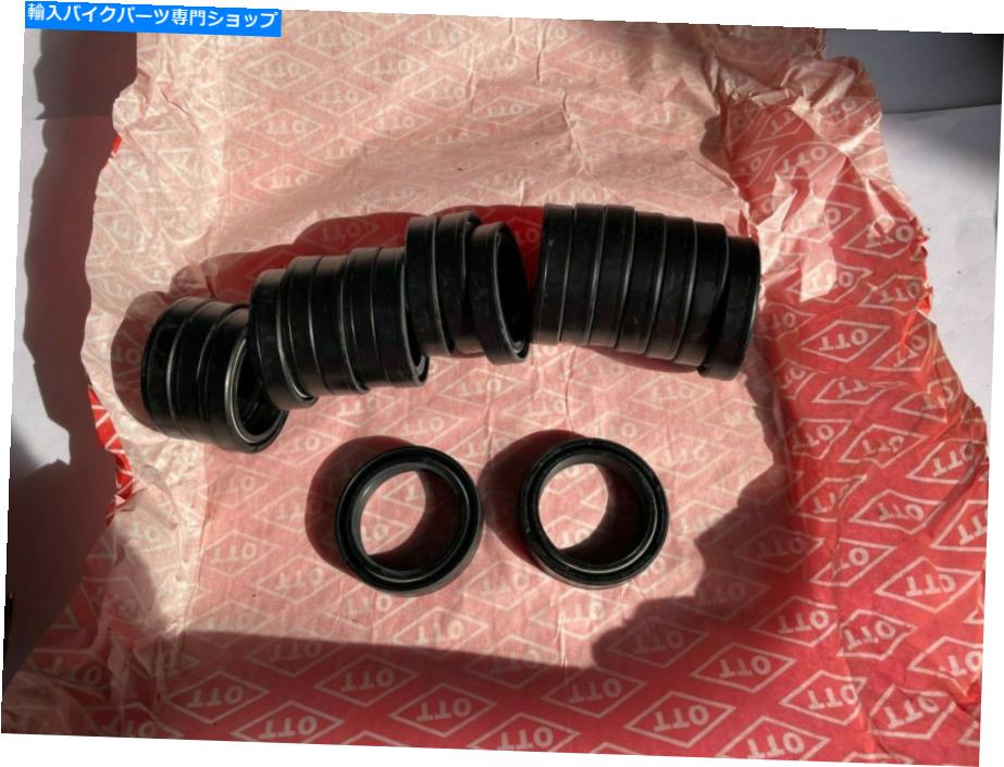 Fork Seals 10x 45875-84aハーレーデビッドソンのフォークシール41mmsソフトアイルワイドグライドfltバガー 10X 45875-84A Fork Seals for Harley Davidson 41mm Softail Wide Glide FLT Bagger【並行輸入品】