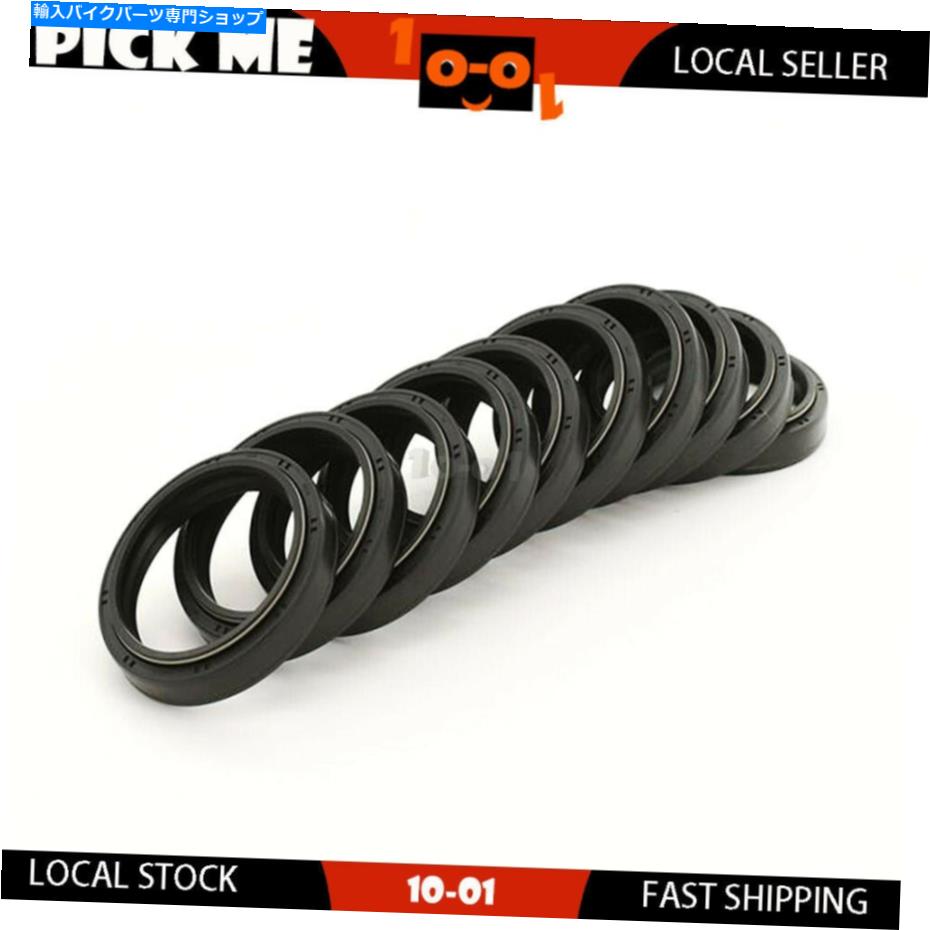 Fork Seals 10pcsモーターサイクルフォークオイルシール用46 mmフォークチューブ0 cc 10Pcs Motorcycle Fork Oil Seal For SHOWA 46 MM FORK TUBES 0 cc【並行輸入品】