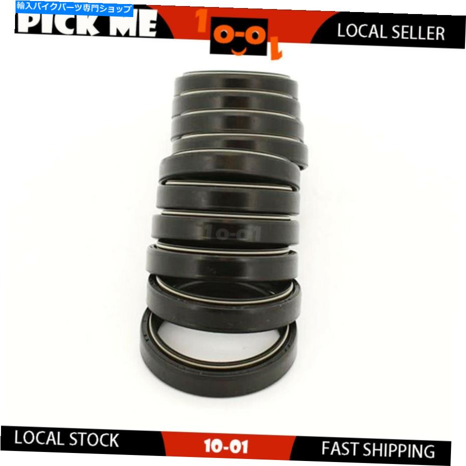Fork Seals 10PCSオートバイフォークオイルシール用ホンダ450cc CRM450F CRM450R 2009 2010 10Pcs Motorcycle Fork Oil Seal For HONDA 450cc CRM450F CRM450R 2009 2010【並行輸入品】