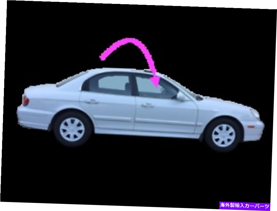 ガラス フィット2000-2005ヒュンダイアクセント4DOORセダン助手席の正面右ドアウィンドウガラス Fit 2000-2005 Hyundai Accent 4Door Sedan Passenger Front Right Door Window Glass【並行輸入品】
