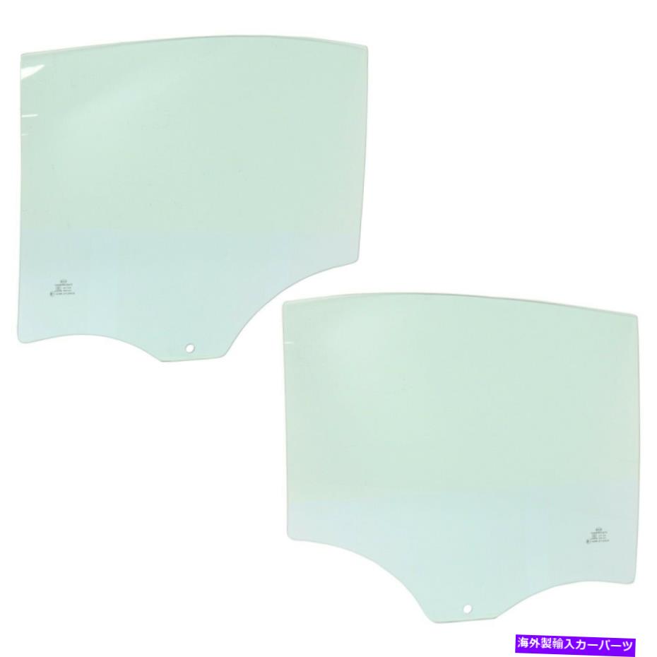 ガラス 323 325 328 330ペアの2つのリアドライバーと助手席側の新しいドアグラスセット New Door Glasses Set of 2 Rear Driver & Passenger Side for 323 325 328 330 Pair【並行輸入品】