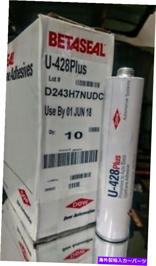 ガラス 10 x dow / dupont-428プラスオートガラスフロントガラスウレタンプライマーのない接着剤 10 x Dow / DUPONT-428 Plus Auto Glass Windshield Urethane Primerless Adhesive【並行輸入品】