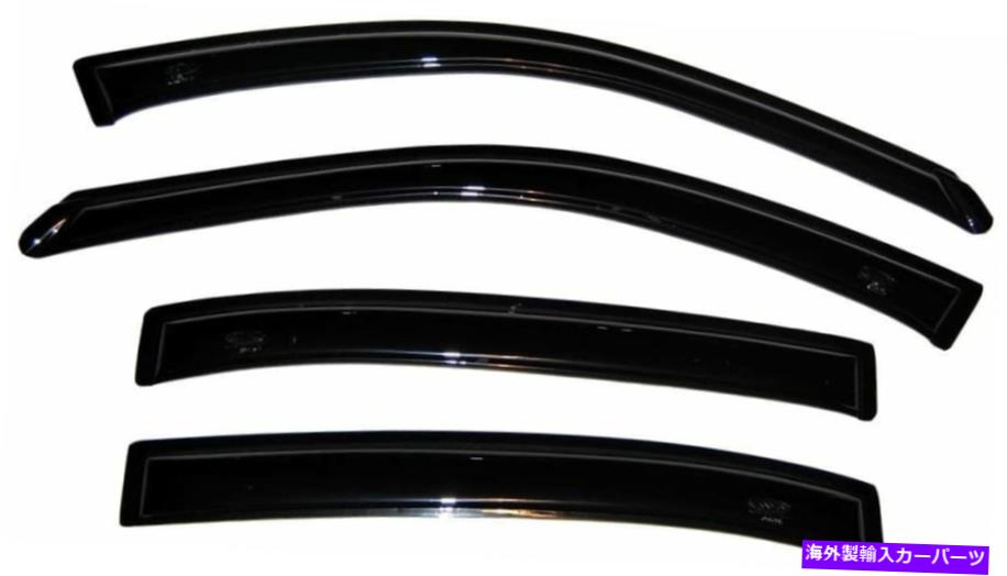 ガラス 4ピースセットオートベントシェードオリジナルVentvisor Side Window Deflector Dark Smoke 4-Pieces Set Auto Ventshade Original Ventvisor Side Window Deflector Dark Smoke【並行輸入品】