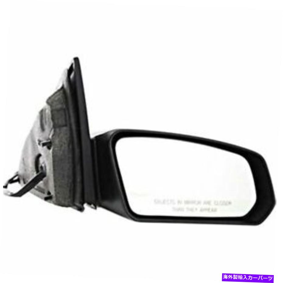 ガラス フィット03-07土星イオンクーペ右旅客ミラーパワーテクスチャブラック Fits 03-07 Saturn Ion Coupe Right Passenger Mirror Power Textured Black【並行輸入品】