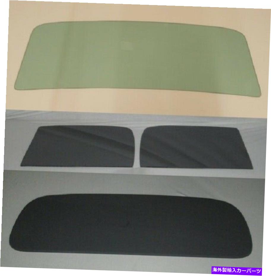 ガラス 1935 1936フォードピックアップガラストラックグリーンフロントガラスグレードアバックセット 1935 1936 Ford Pickup Glass Truck Green Windshield Grey Door Back Set【並行輸入品】