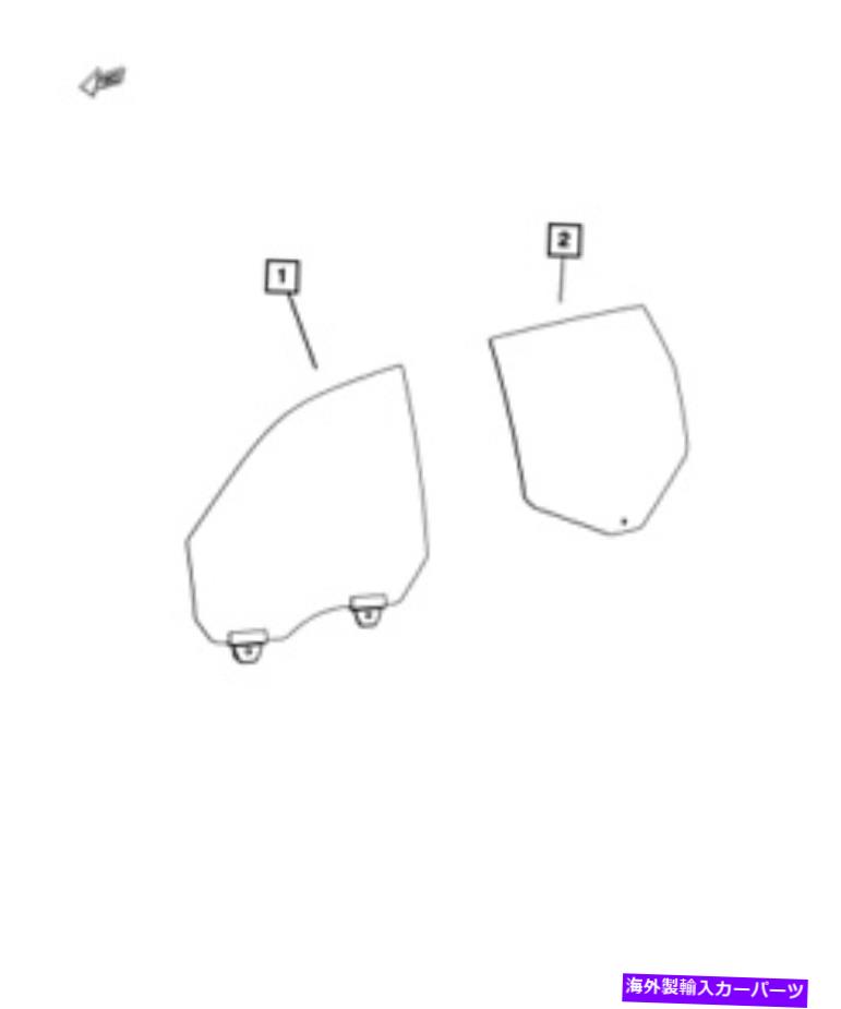 ガラス OEM New 2011-2020 Mopar Jeep Grand Cherokee Lear Door Glass Right 68086588aa OEM NEW 2011-2020 Mopar Jeep Grand Cherokee Rear Door Glass Right 68086588AA【並行輸入品】