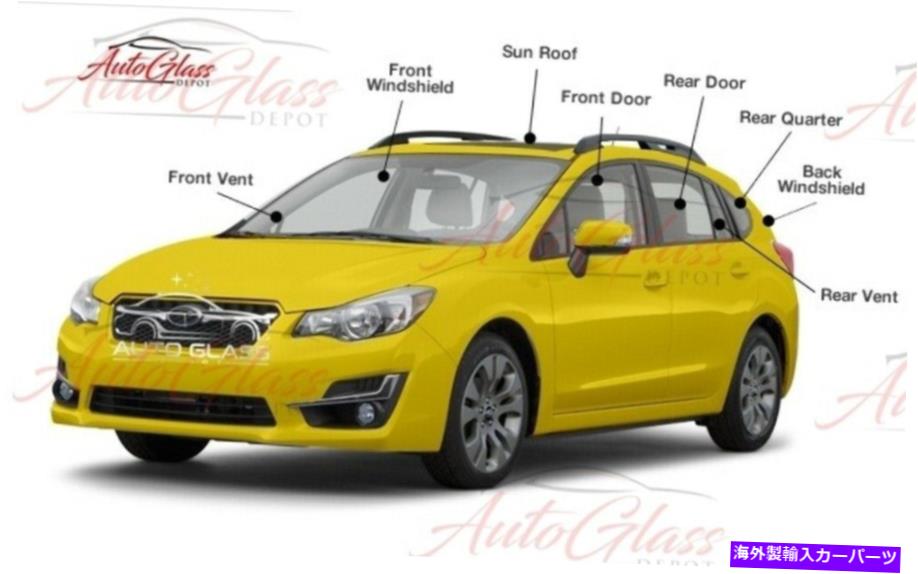 ガラス 2008-2011 FORDフォーカスバックウィンドウガラスリアウィンドシールド加熱 Fits 2008-2011 Ford Focus Back Window Glass Rear Windeshield Heated【並行輸入品】