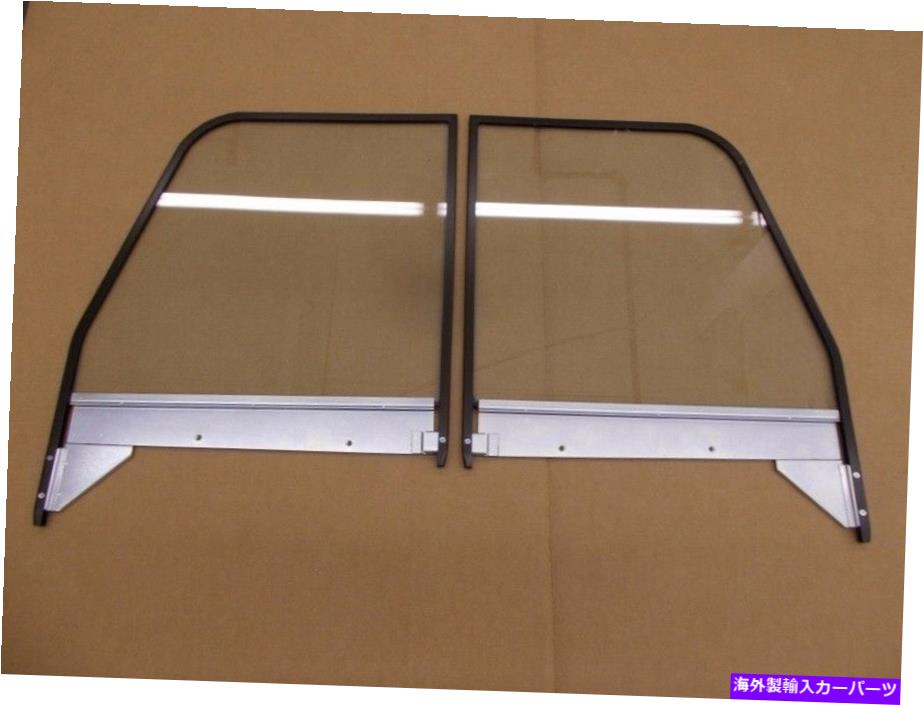 ガラス ドアガラスlh rh clear組み立てblk chevy gmcピックアップトラック1960 1962 1963 Door Glass LH RH Clear Assembled BLK Chevy GMC Pickup Truck 1960 1961 1962 1963【並行輸入品】