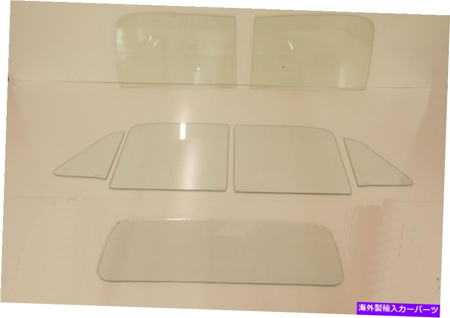 ガラス シボレーGMCピックアップ1951 1952 1953 2PCフロントガラスベントドアバッククリア Glass for Chevy GMC Pickup 1951 1952 1953 2pc Windshield Vent Door Back Clear【並行輸入品】