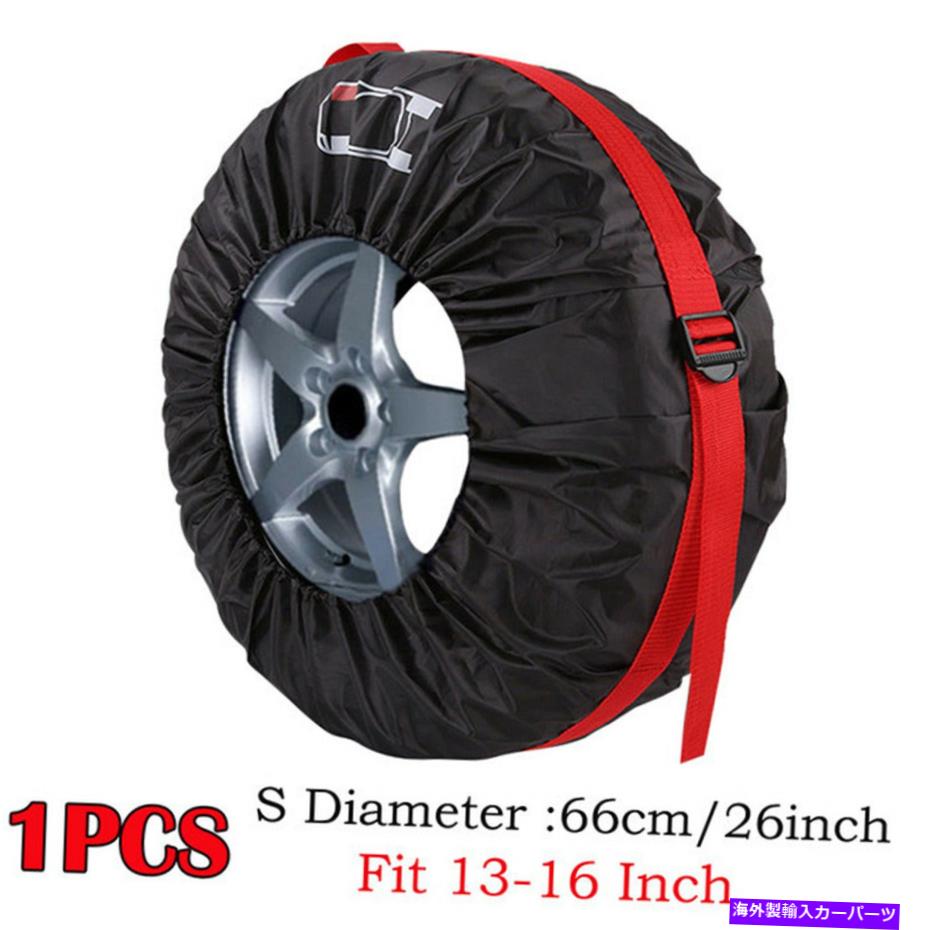 rear wheel tire cover ユニバーサルカースペアタイヤホイール保護カバーストレージバッグキャリートート13 '' -16 '' Universal Car Spare Tire Wheel Protection Cover Storage Bag Carry Tote 13''-16''【並行輸入品】