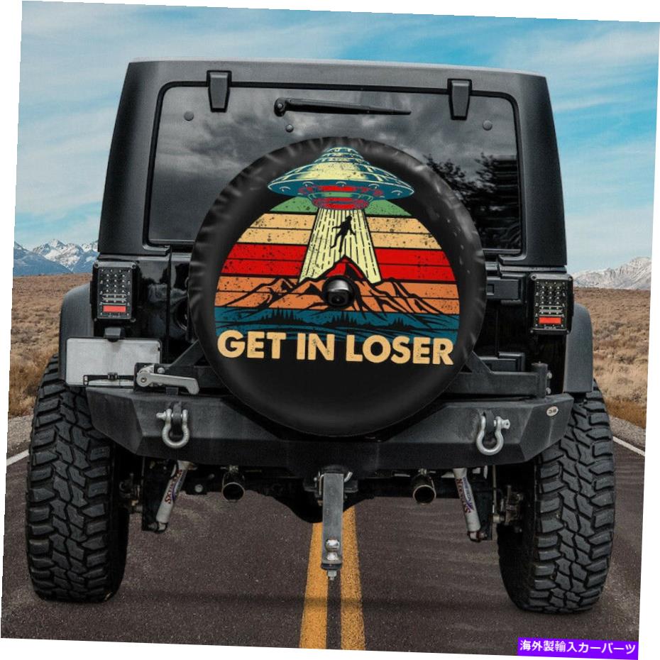 rear wheel tire cover UFOエイリアンスペアタイヤカバーカメラホール付きの敗者キャンピングカーカバー32 \