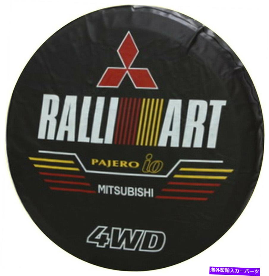rear wheel tire cover 15インチカーホイールは、三菱ラリーアート4WDロゴのためのヘビーデューティビニールをカバーしています 15INCH Car Spare Wheel Covers Heavy Duty Vinyl For Mitsubishi Ralli Art 4WD Logo【並行輸入品】