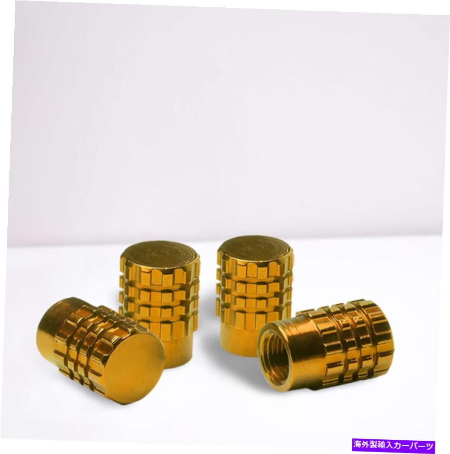 rear wheel tire cover 4PCSゴールドホイールタイヤバルブキャップステムエアキャップダストカバーRT046アウディ用 4pcs Gold Wheel Tire Valve Caps Stems Air Caps Dust Covers RT046 for Audi【並行輸入品】