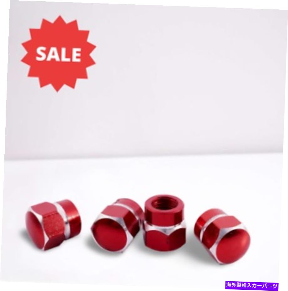 rear wheel tire cover 4PCSレッドホイールタイヤバルブキャップステムエアキャップアウディ用エアポートダストカバー 4pcs Red Wheel Tire Valve Caps Stems Air Caps Air Port Dust Covers for Audi【並行輸入品】