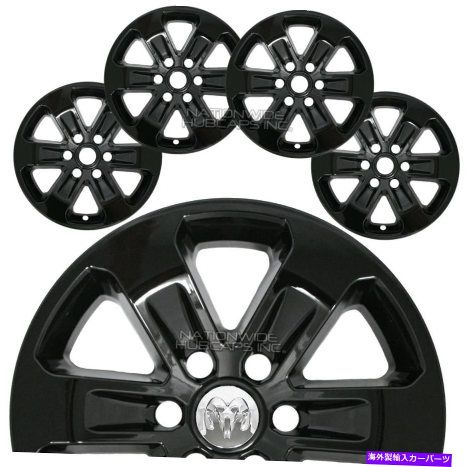rear wheel tire cover 4フィットRAM 1500ララミー2019-2021ブラック18 \