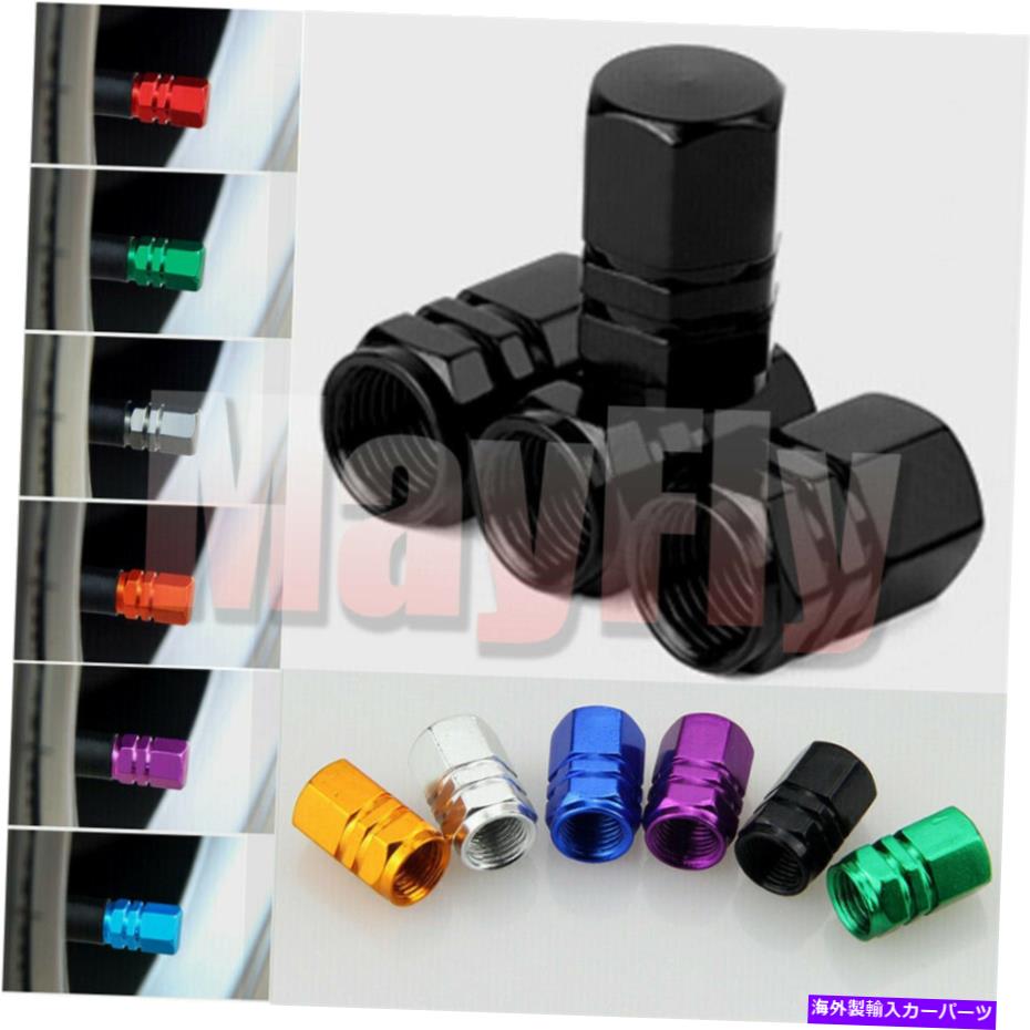 rear wheel tire cover 4xアルミホイールタイヤバルブキャップステムカバーオートバイ自転車カートラックにフィット 4x Aluminum Wheel Tire Valve Cap Stem Cover Fit For Motorcycle Bike Car Trucks【並行輸入品】
