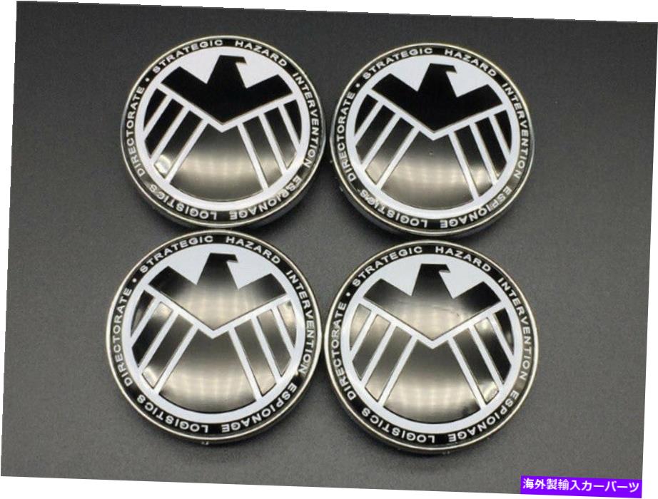 rear wheel tire cover シールドイーグルの4xエージェント56mm/2.25インチカーホイールリムタイヤセンターハブキャップカバー 4x Agents of Shield Eagle 56mm/2.25” Car Wheel Rim Tire Center Hub Cap Covers【並行輸入品】